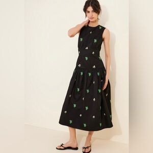 Pinnacle By Shruti Sancheti Ditsy Embroidered Midi Dress